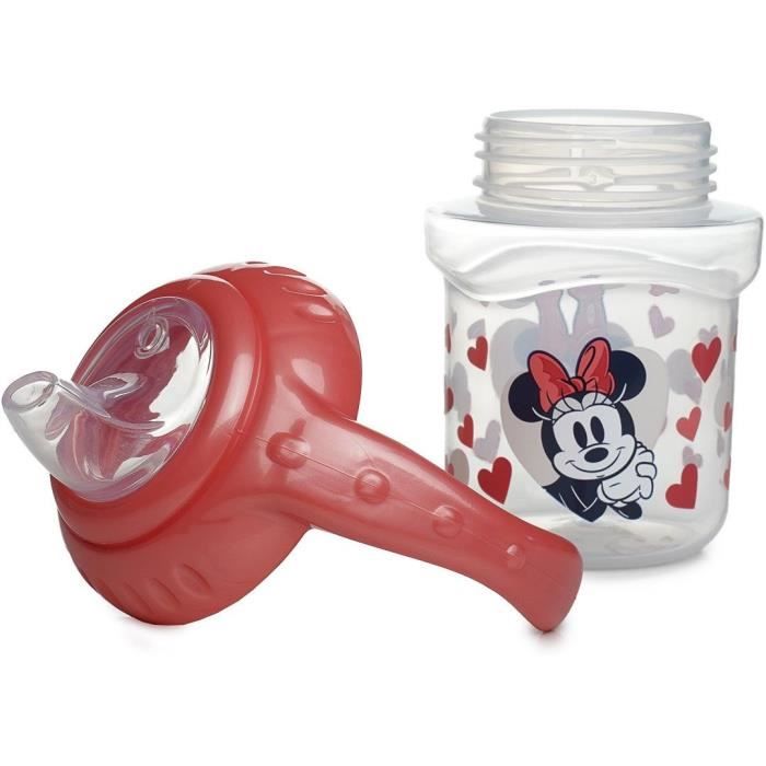 Tasse a poignée - THERMOBABY - Sippy 250 ml - Bec silicone - Anti-fuites - Minnie