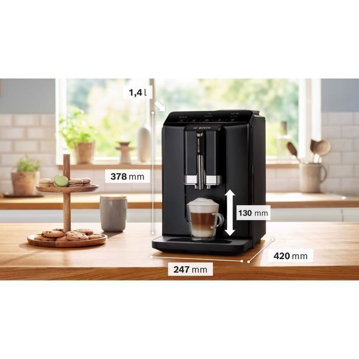 Machine a cafÈ broyeur expresso Verocup - BOSCH - TIE20119 Serie 2 - 1300 W - 250 g de grains - 1,4 L - Noir