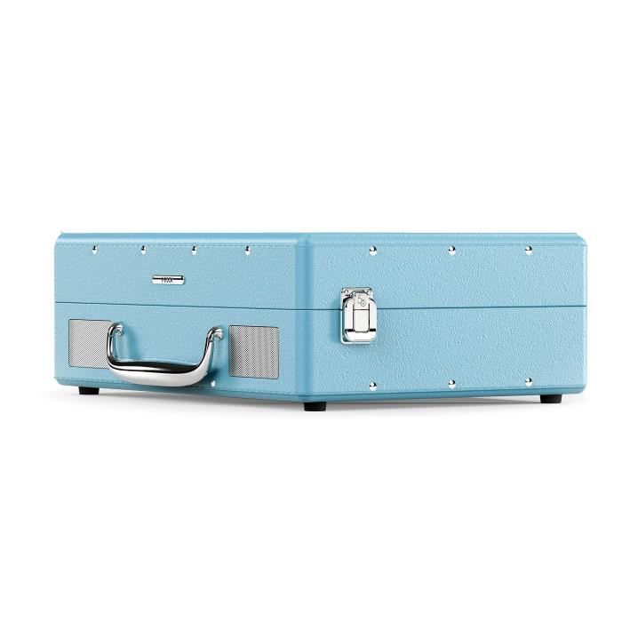 Platine vinyle - MIXX - Revival 55 - Enceintes stéréo intégrées - 3 vitesses - Bluetooth - Sortie RCA - Bleu