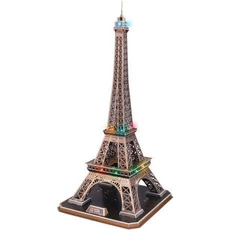 Maquette 3D - EXPLORA - Tour Eiffel - Lumineuse LED - 84 pieces - a monter soi-meme