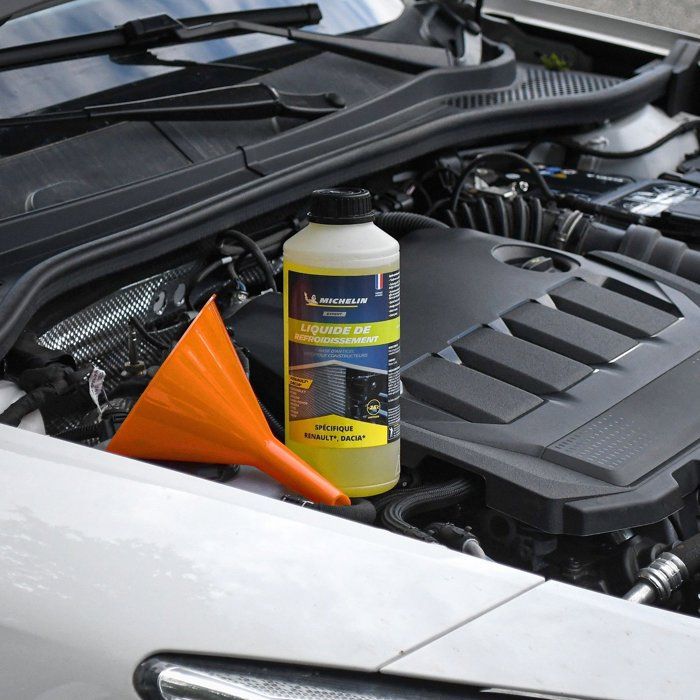 Liquide de refroidissement - MICHELIN - Jaune - Adapté aux normes RENAULT DACIA - 1L