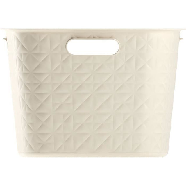 Coffre a Linge - Softex - 45 L - Blanc Cassé - Curver