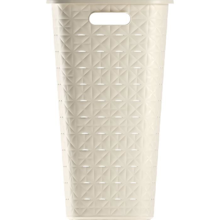 Coffre a Linge - Softex - 56 L - Blanc Cassé - Curver