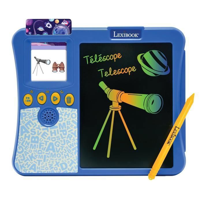 Imagier interactif - LEXIBOOK - Bilingue - 200 cartes éducatives - Tablette a dessin - Apprentissage ludique