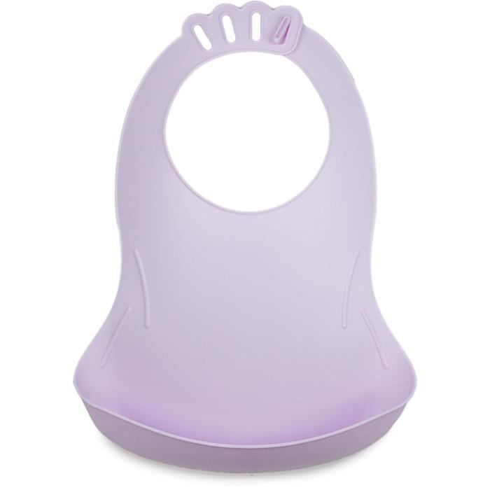 Lot de 2 bavoirs - THERMOBABY - BIBOU - Lilas et Citron - Ajustables et étanches