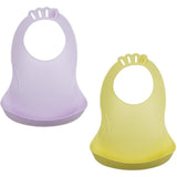 Lot de 2 bavoirs - THERMOBABY - BIBOU - Lilas et Citron - Ajustables et étanches