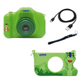 LEXIBOOK - Appareil photo pour enfant avec protection - 4 en 1 -Dino - Carte mémoire incluse