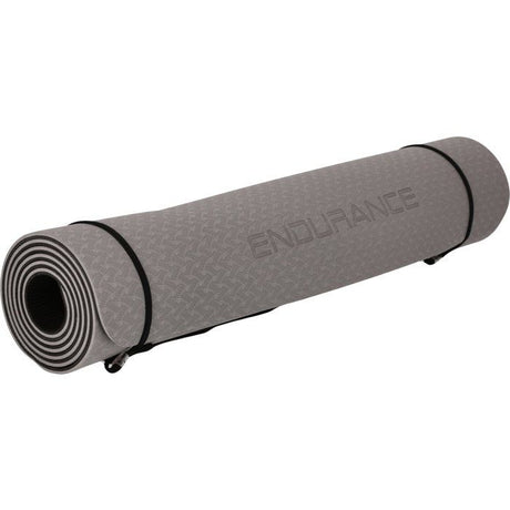 Tapis de Yoga - ENDURANCE - 6 mm - Gris
