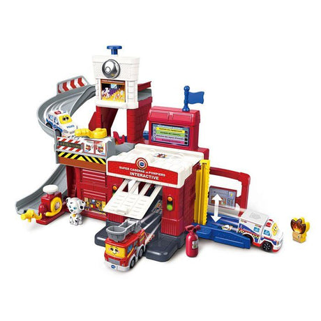 Jouet interactif - Vtech - TUT TUT Bolides Tour de Sauvetage Caserne - 18 mois et plus - Rouge - 22 pieces