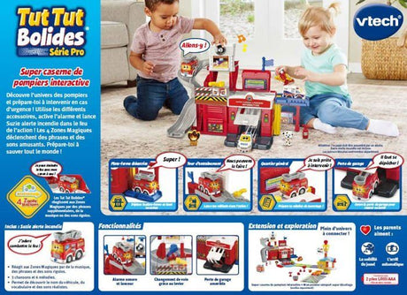 Jouet interactif - Vtech - TUT TUT Bolides Tour de Sauvetage Caserne - 18 mois et plus - Rouge - 22 pieces