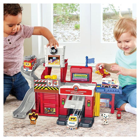 Jouet interactif - Vtech - TUT TUT Bolides Tour de Sauvetage Caserne - 18 mois et plus - Rouge - 22 pieces