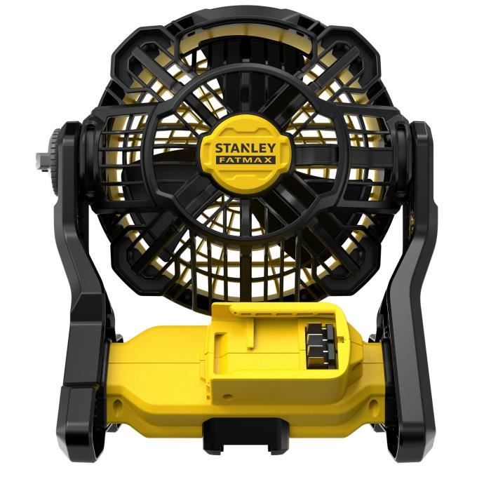 Ventilateur sans fil - Stanley Fatmax - SFMCE001B-XJ - 3 vitesses - Autonomie 8h - Sans batterie