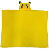 Plaid a capuche 3D - POKEMON - Pikachu - 120 x 150 cm - Ultra doux - Design coloré