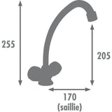 Mélangeur évier - Chromé - EDOUARD ROUSSEAU - Konfort