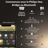 Ampoule connectée - PHILIPS HUE - MR16 - Lumiere blanche - Compatible bluetooth - Fonctionne avec App et voix