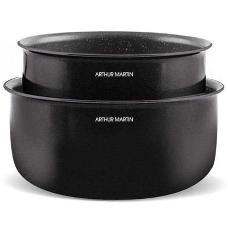 Batterie de cuisine induction - Arthur Martin - AM558 - Aluminium - 20 pieces - Poignée amovible - Tous feux dont induction