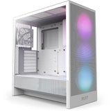 Boitier moyen-tour ATX - NZXT - H5 Flow RGB - Ventilateurs RGB inclus - Blanc - Refroidissement optimisé