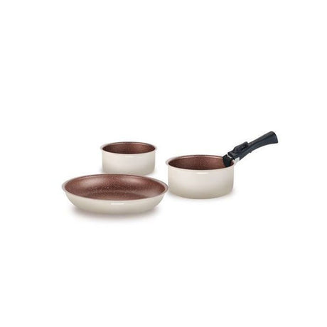 Batterie de cuisine Arthur Martin Batterie 18 pieces creme AM1453 CREME
