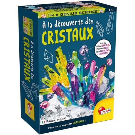 I'M A GENIUS Pocket Découverte des Cristaux - Kit Scientifique - LISCIANIGIOCHI - Cristallisation & Expériences - Des 8 ans