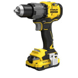 Perceuse visseuse a percussion sans fil + 2 batteries 2Ah + chargeur - 18V - Stanley Fatmax - Brushless - SFMCD725D2K-QW
