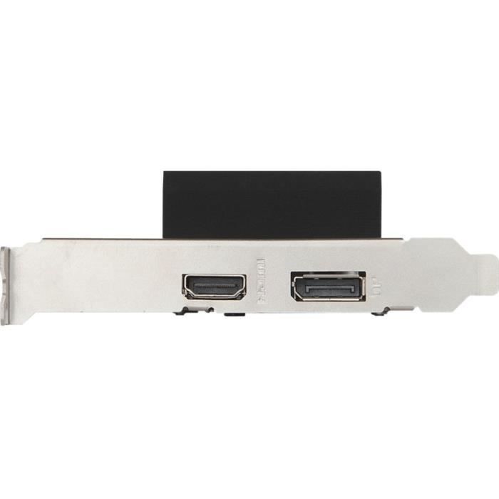 Carte graphique - MSI - GeForce GT 1030 - 4 Go GDDR4 - PCI Express 3.0 - Refroidissement actif