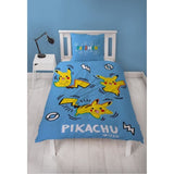 Parure de lit - POKEMON - Pikachu dans tous ses états - Microfibre - 1 housse de couette 140 x 200 cm + 1 taie 63 x 63 cm