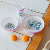 COFFRET REPAS 3 PIeCES GOBELET + BOL + ASSIETTE ANTIDÉRAPANTS LILO et STITCH