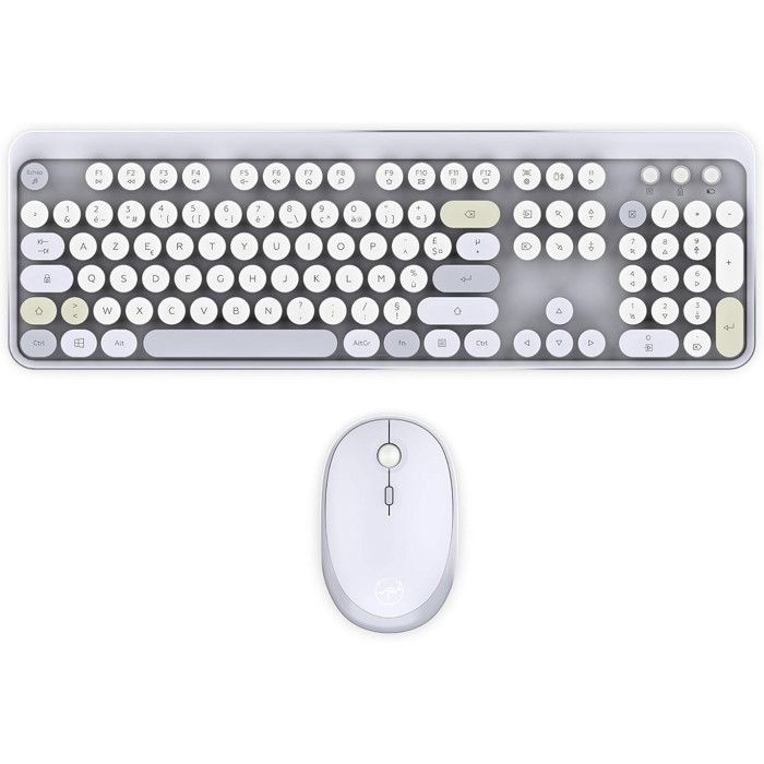 Clavier et souris sans fil - Mobility Lab - Modele ergonomique - 2.4Ghz - Capteur optique - Noir