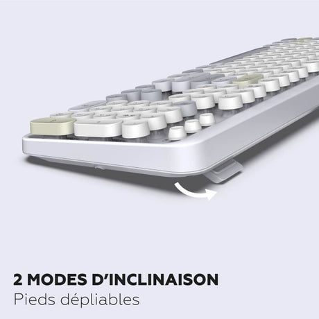 Clavier et souris sans fil - Mobility Lab - Modele ergonomique - 2.4Ghz - Capteur optique - Noir