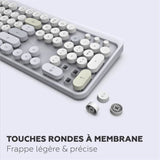 Clavier et souris sans fil - Mobility Lab - Modele ergonomique - 2.4Ghz - Capteur optique - Noir
