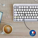 Clavier et souris sans fil - Mobility Lab - Modele ergonomique - 2.4Ghz - Capteur optique - Noir