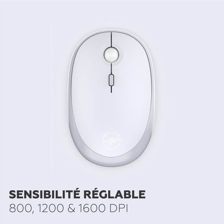 Clavier et souris sans fil - Mobility Lab - Modele ergonomique - 2.4Ghz - Capteur optique - Noir