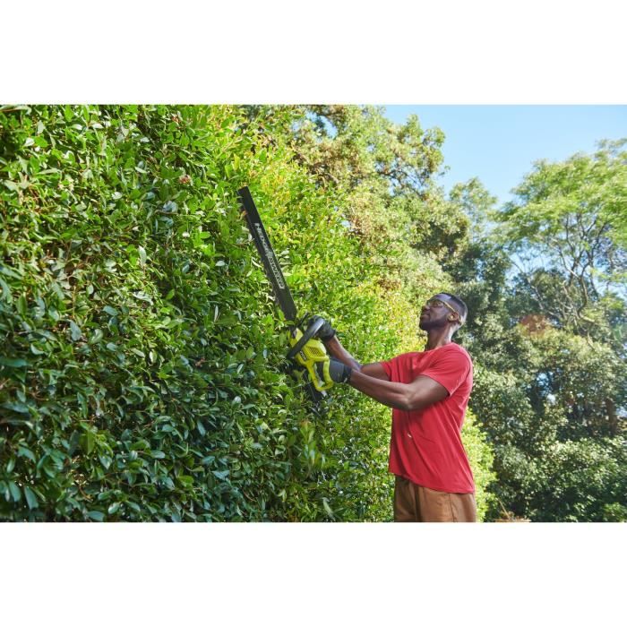 Taille-haies - RYOBI - 36 V - Lames 60 cm - Ecartement 26 mm - Fonction scie - 1 batterie lithium+ 36V 2,0 Ah et 1 chargeur 1,7 A