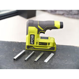 Agrafeuse cloueuse - RYOBI - 4V - Agrafes de 6 a 14 mm - Pointes 18G jusqu'a 15 mm - Livrée avec 1100 agrafes T50 et 250 pointes 18G
