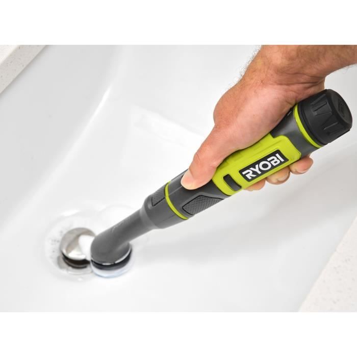 Brosse de détail - RYOBI - 4V - Diam. 20 mm - 200 tr/min - IPX7 - Livrée avec 4 brosses