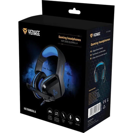 Housse pour casque audio - etui pour casque audio - coque pour casque audio Yenkee - 45014944 - Suchawki YHP 3005 GUERRILLA
