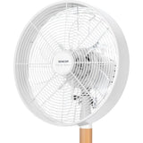 Ventilateur de bureau - SENCOR - SFE 3080WH - 3 vitesses - Oscillation 80° - Design métal et bois