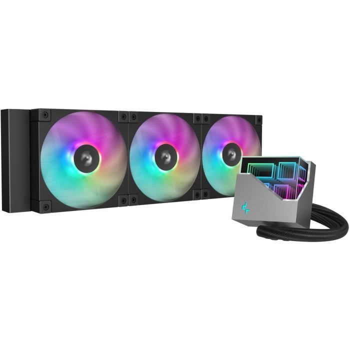 Watercooling AIO - DEEPCOOL LT360 ARGB - Ventilateurs 3x 120 mm ARGB - Noir