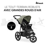 HAUCK - Poussette tout terrain - RUNNER 2 - 3 roues - Pliage a 1 main - Mickey