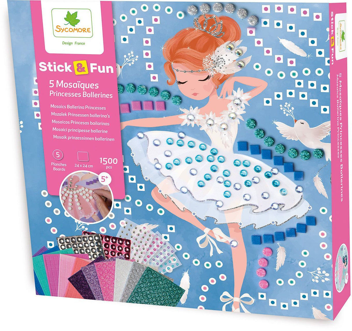 Mosaiques - SYCOMORE - Stick'N Fun - Princesses ballerine - Des 5 ans