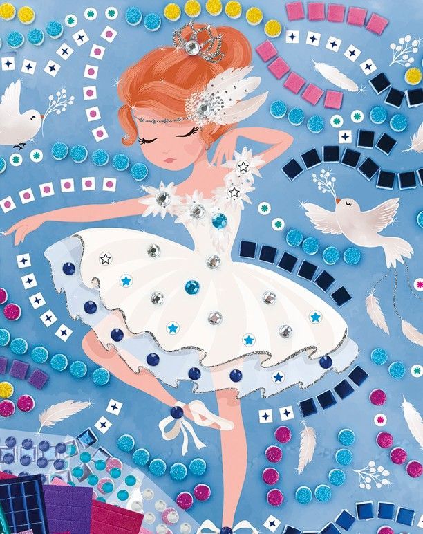 Mosaiques - SYCOMORE - Stick'N Fun - Princesses ballerine - Des 5 ans