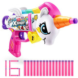 Pistolet - ZURU XSHOT - Skins BlasterCorn Heartbreaker blaster - 16 fléchettes - Des 8 ans