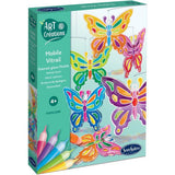 Art & Créations Mobile Vitrail - SENTOSPHERE - Papillons - Activité Créative facile et utile pour décoration - Des 4 ans