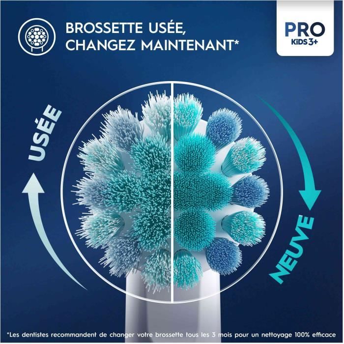 Brossettes x4 Le Roi Lion, Disney, Oral-B Pro Kids 3+, Pack de rechange, Pour enfant