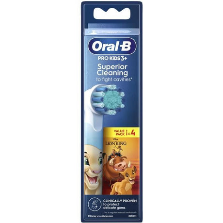 Brossettes x4 Le Roi Lion, Disney, Oral-B Pro Kids 3+, Pack de rechange, Pour enfant