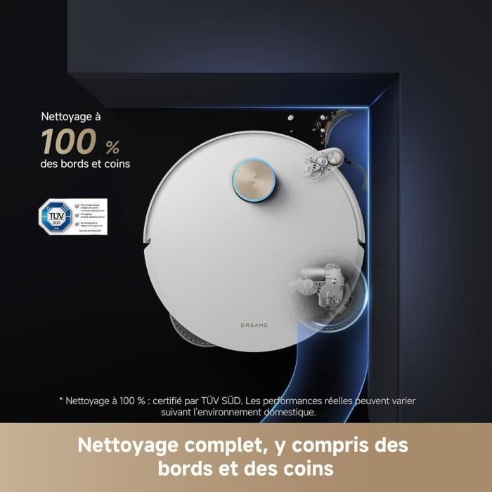 DREAME L50 Pro Ultra Robot aspirateur et Laveur avec vidage Automatique et Nettoyage Automatique des serpillieres