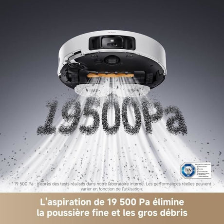 DREAME L50 Pro Ultra Robot Aspirateur Laveur avec Vidage Automatique - Nettoyage Auto des serpillieres - Puissance 19 500 Pa