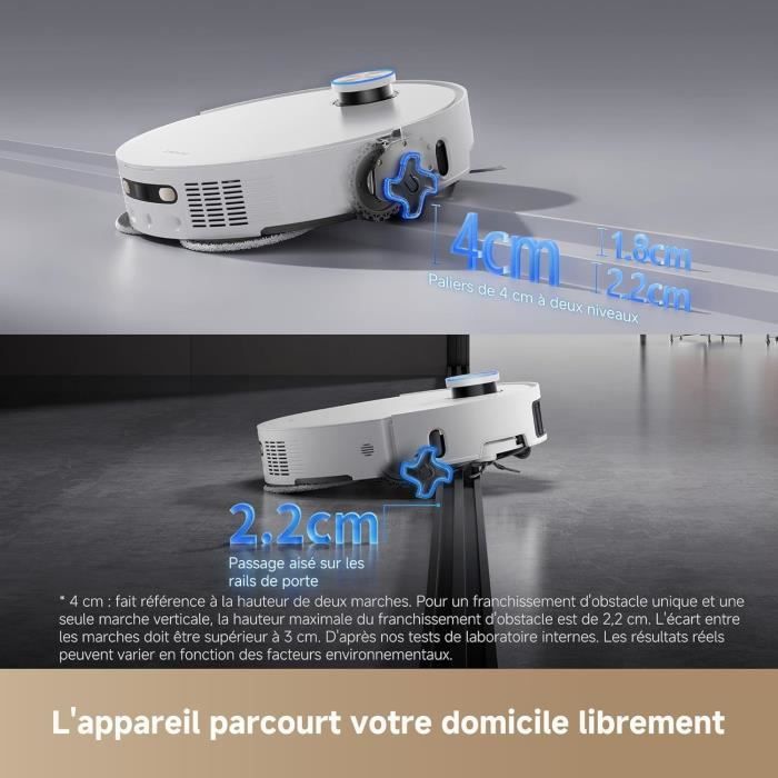DREAME L50 Pro Ultra Robot aspirateur et Laveur avec vidage Automatique et Nettoyage Automatique des serpillieres