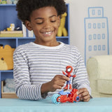 Figurine Spidey avec moto, jouet préscolaire pour filles et garçons, Marvel Spidey et ses Amis Extraordinaires, a partir de 3 ans