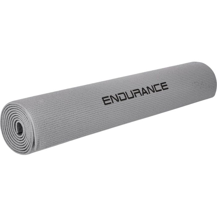 Tapis de Yoga - ENDURANCE - 4 mm - Gris
